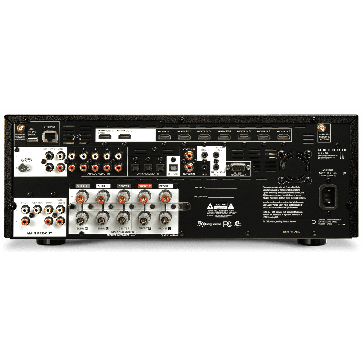 Receptor AV Anthem MRX540 8K