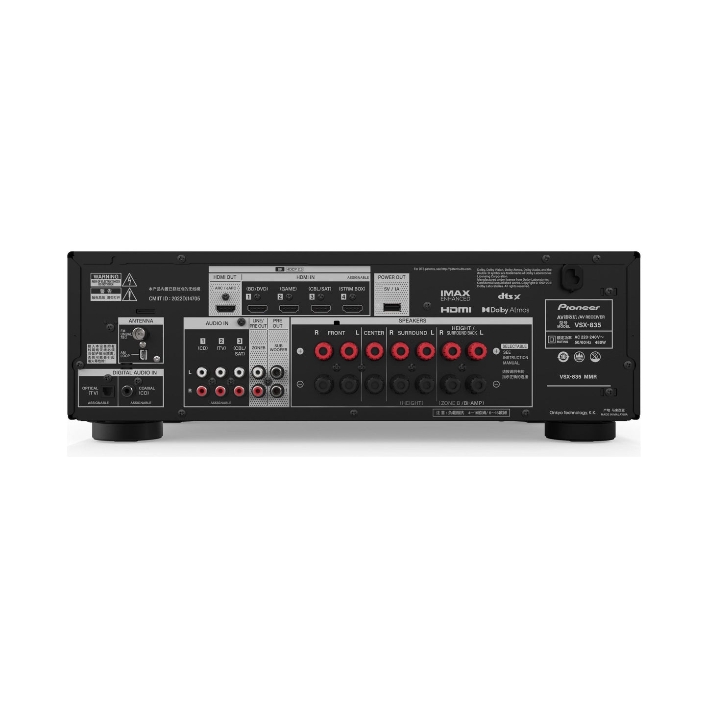 Receptor AV Pioneer VSX-835