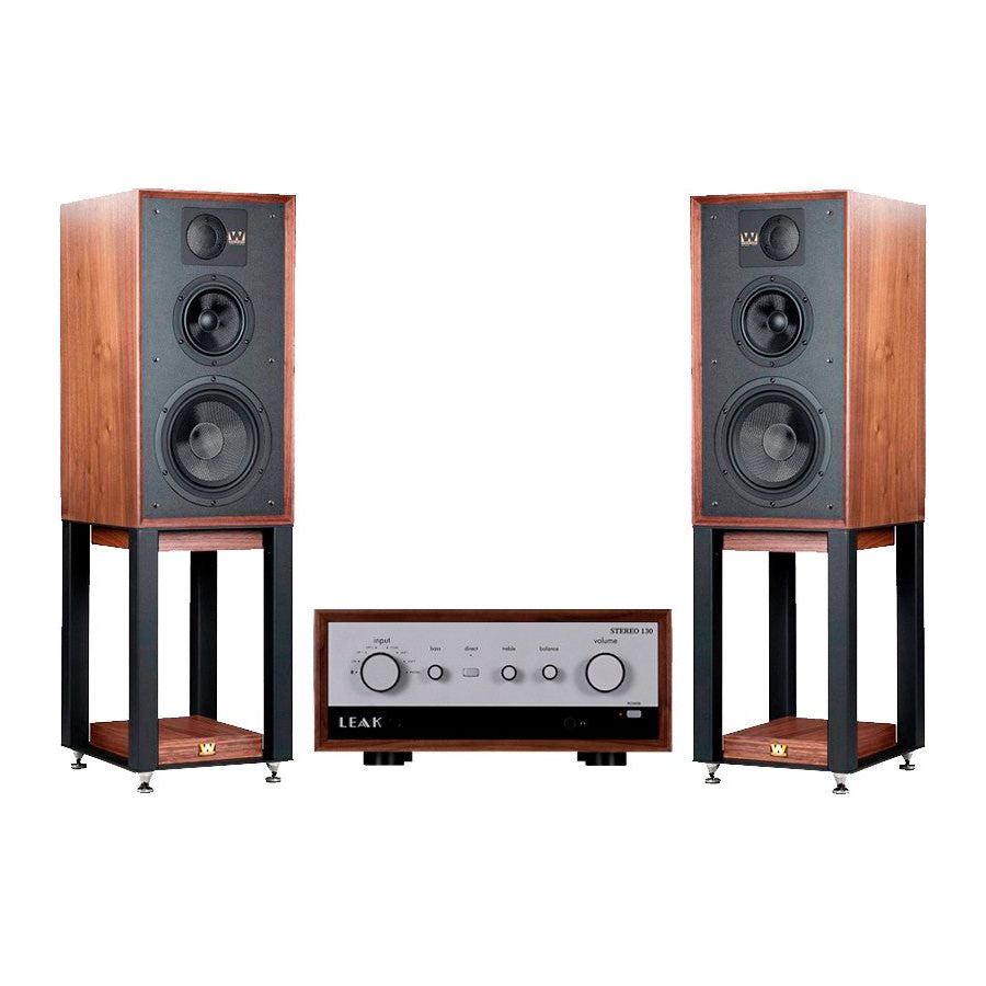 Leak Stereo 130 + Wharfedale Linton + Stands